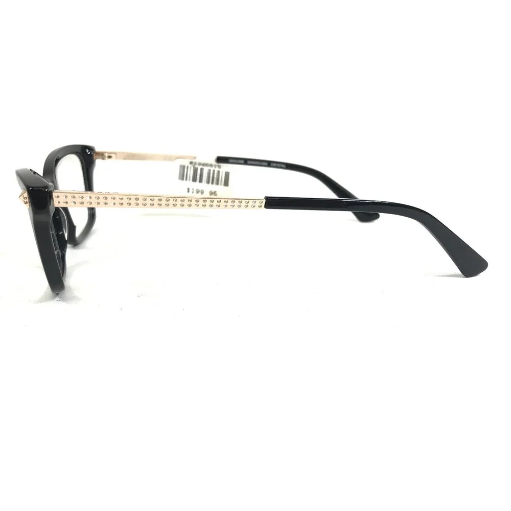 Guess Eyeglasses Frames GU2797-S 001 Black Gold Cat Eye Swarovski 52-15-140